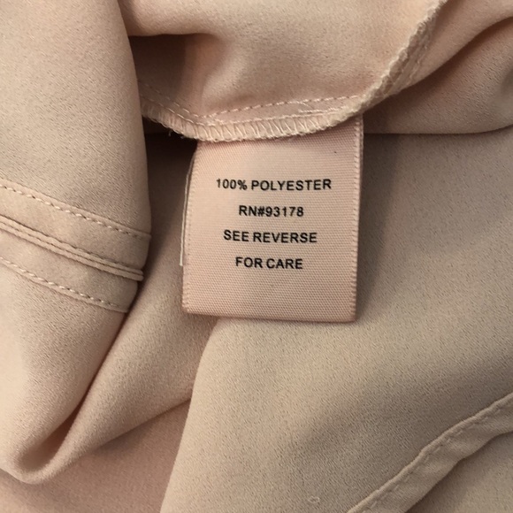 Philosophy Womens Blush Nude Pink Cuffed Sleeve Blouse Size XS - Picture 8 of 9